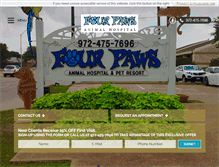 Tablet Screenshot of fourpawsinfo.com